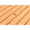 Gardenised Outdoor Wooden Patio Deck Garden 6-Person Picnic Table, for Backyard, Garden, Stained QI004434.ST - alternate 6
